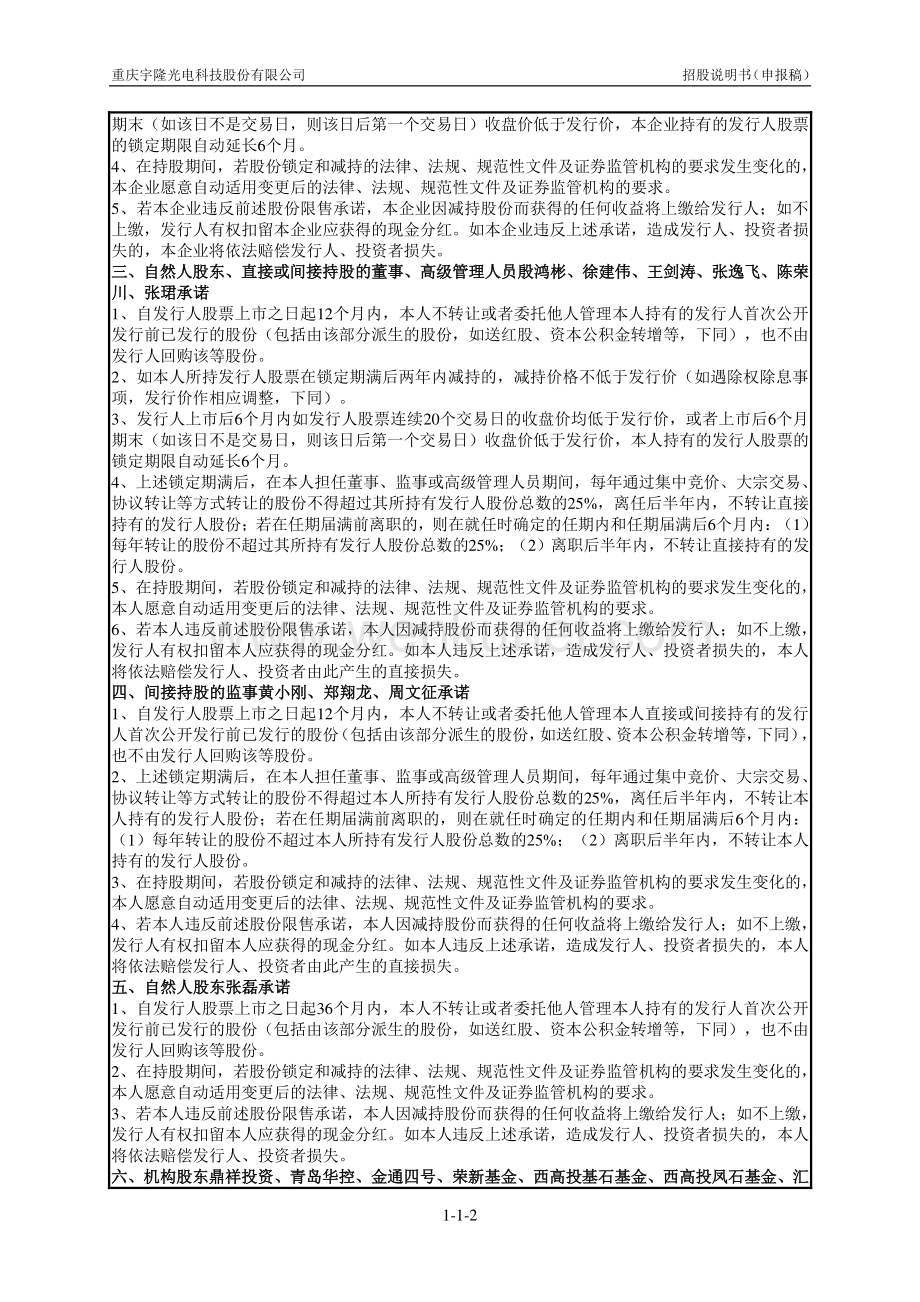 重庆宇隆光电科技股份有限公司招股说明书.pdf_第3页