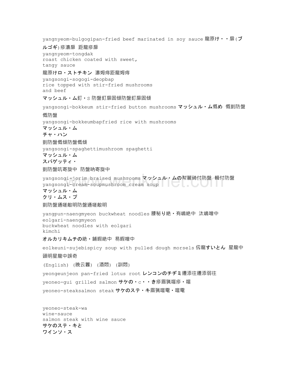 菜单在线英文翻译.txt_第2页