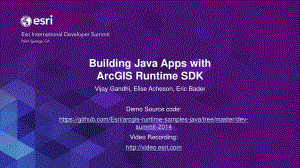 ArcGISRuntimeSDK构建Java应用(BuildingJavaAppswithArcGISRuntimeSDK).pdf
