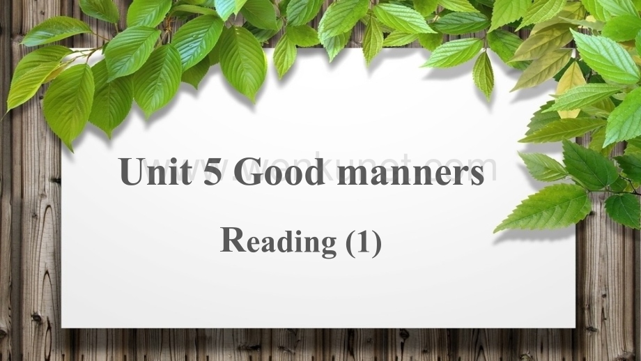 Unit 5 Good manners第2课时示范公开课教学课件【八年级英语下册（译林版）】.pptx_第1页