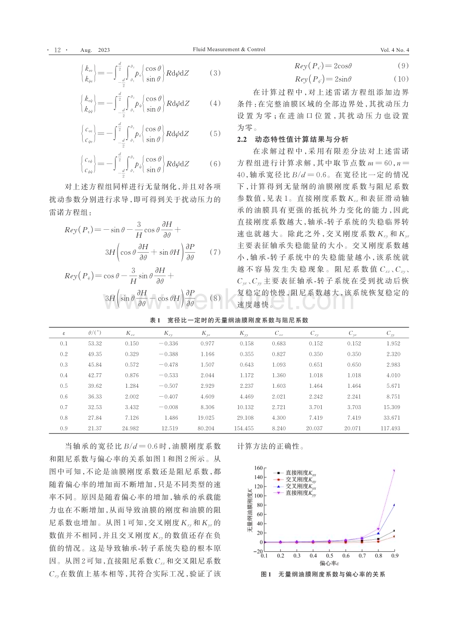 电机滑动轴承动态特性及其油膜稳定性研究.pdf_第2页