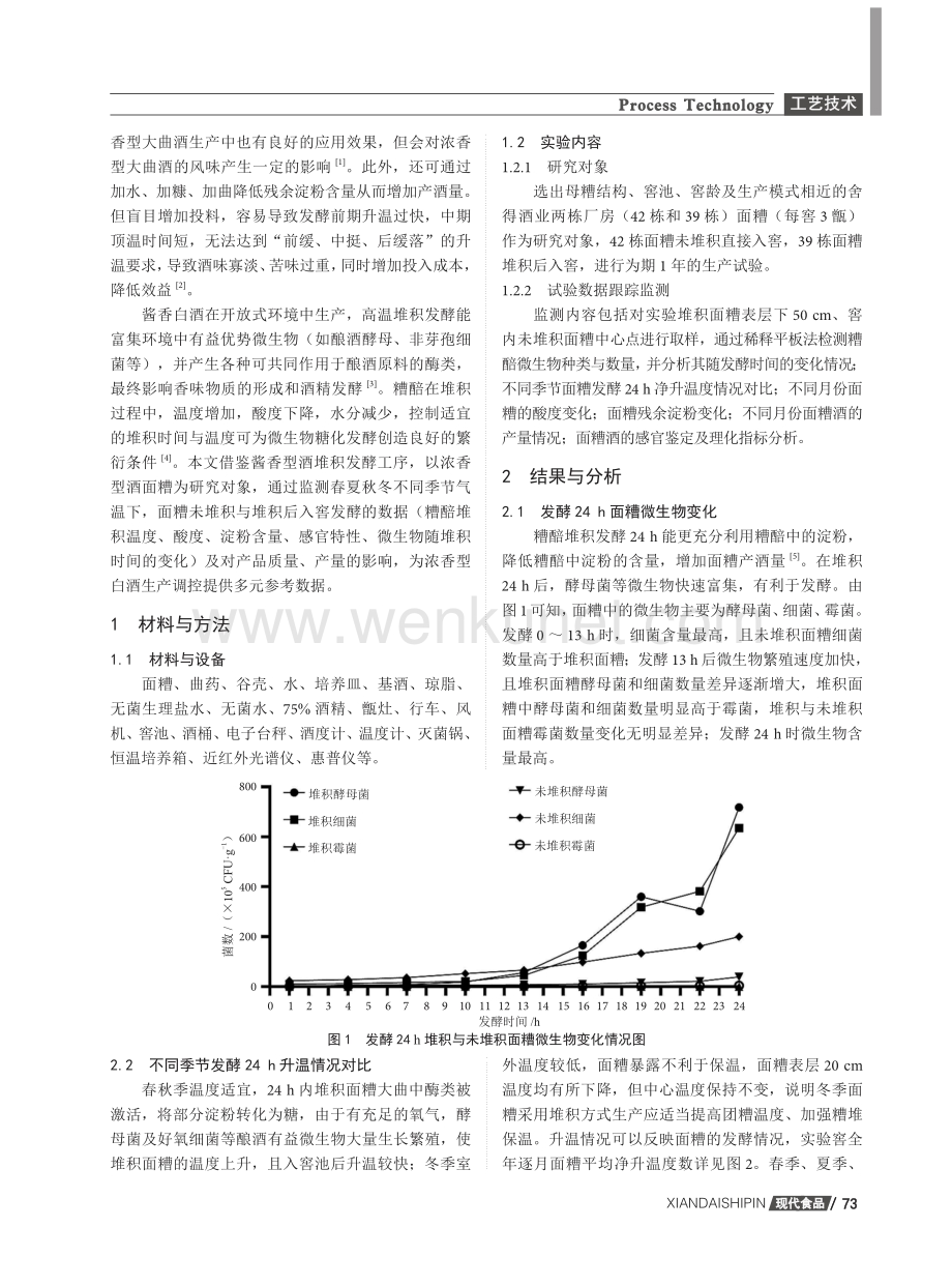 堆积发酵在浓香型酒面糟生产中的应用研究.pdf_第2页