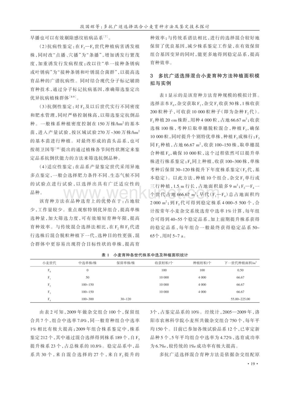 多抗广适选择混合小麦育种方法及鉴定技术探讨.pdf_第3页