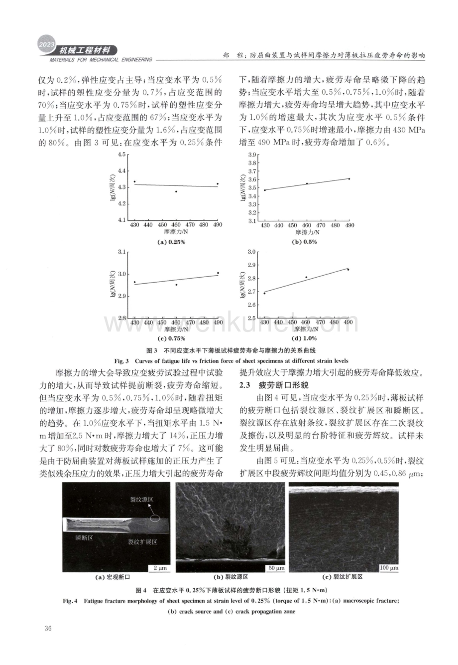 防屈曲装置与试样间摩擦力对薄板拉压疲劳寿命的影响.pdf_第3页