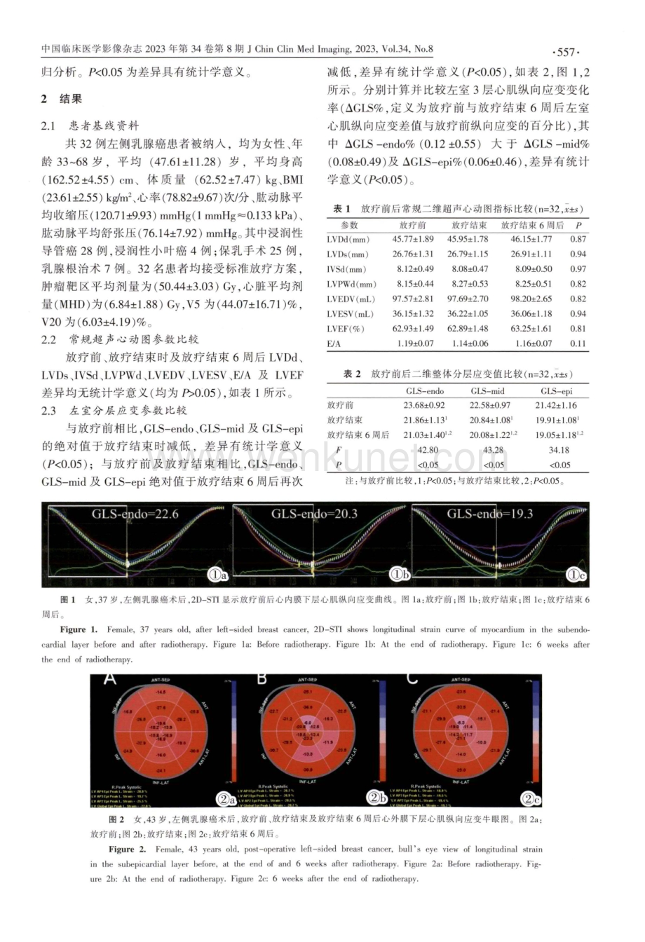 分层应变评价乳腺癌患者调强放射治疗后早期左心室收缩功能.pdf_第3页