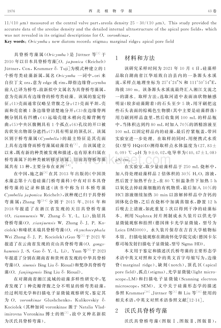 硅藻中国新记录种——沃氏具脊桥弯藻.pdf_第2页