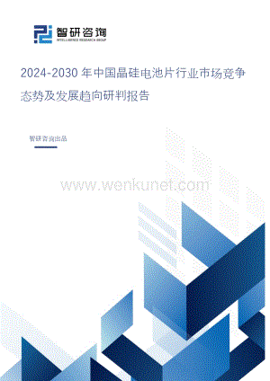2024-2030年中国晶硅电池片行业市场竞争态势及发展趋向研判报告.doc